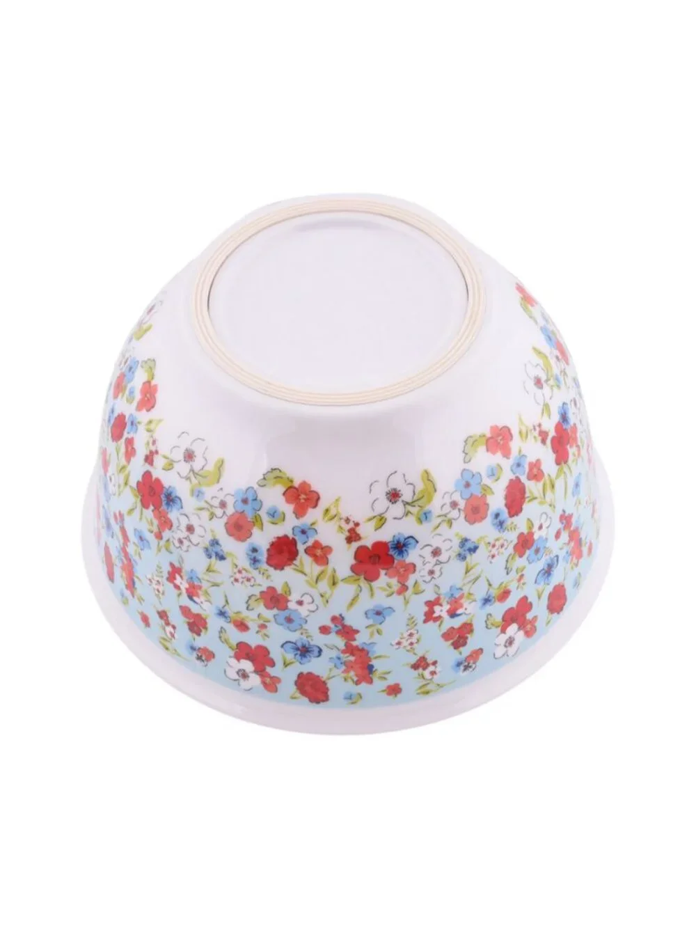 The Woman Pioneer Home Heritage Floral lids 10-Piece Melamine Mixing Bowl Set